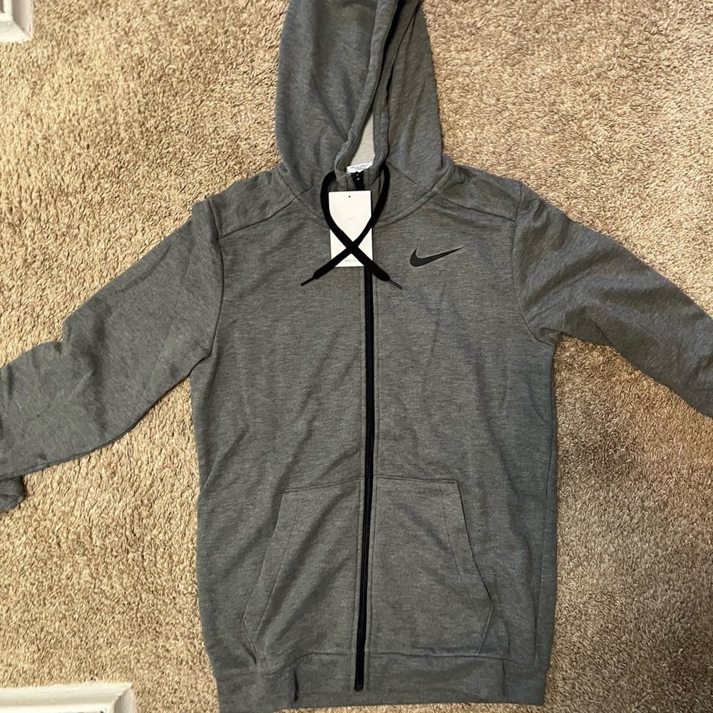 Nike Gray Zip-Up Hoodie